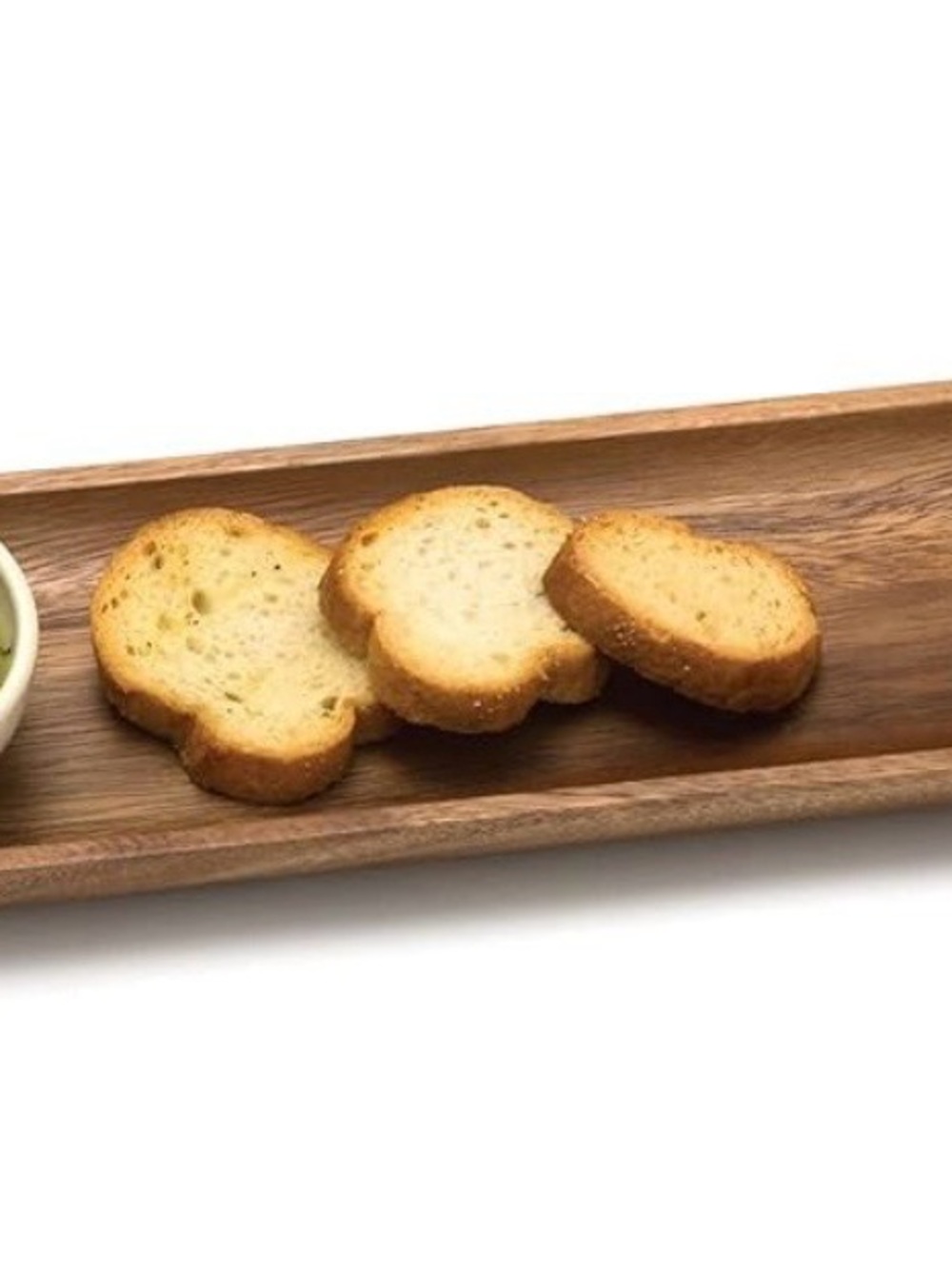 Lipper Acacia Wood Bread Cutting and Serving Tray with Dipping Bowl - Picture 7 of 8